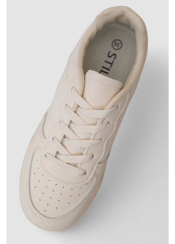 Бежеві кеди жіночі, колір бежевий, 248rad100 Ager