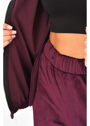 Спортивный костюм женский бордового цвета Let's Shop (364487743)