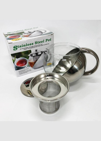 Заварник для кухні UN-1164 1.10 л, Гарний заварник, Скляний заварювальний чайник для PH-700 чаю чайники Unique (349822316)