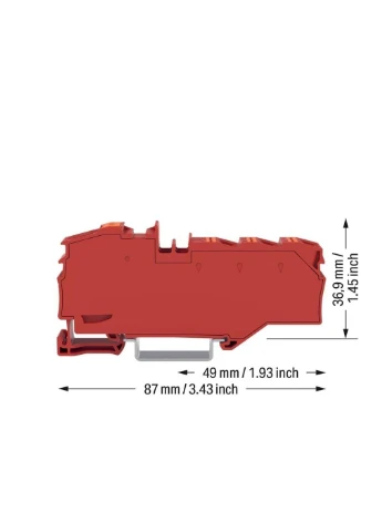 Распределительная клемма 2216-8033 1×16 мм² / 6×4 мм² ток 76А WAGO (361677621)