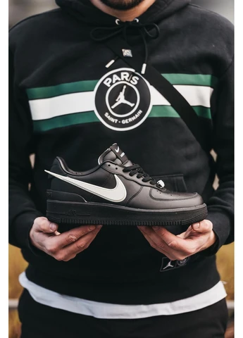 Чорні кросівки чоловічі nike air force x ambush black найк аір форс чорні демісезон No Brand