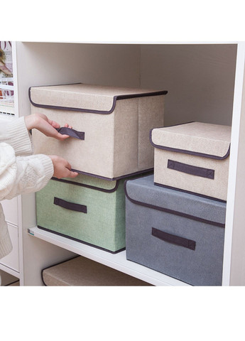 Короб-органайзер для хранения с крышкой 37*23*23.5 см Розовый (ОД-109-82) No Brand (371809876)