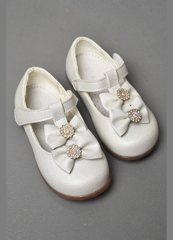 Туфлі дитячі для дівчинки білого кольору Let's Shop (291162754)