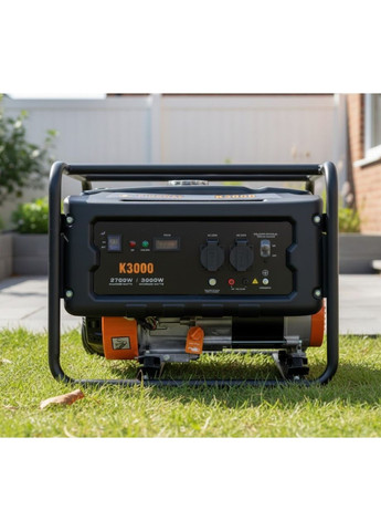 Однофазний бензиновий генератор Kingway K3000 3.0 кВт із ручним пуском (2104618832) No Brand (369963226)