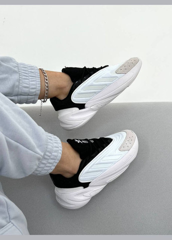 Комбіновані всесезонні кросівки Vakko Adidas Ozelia White Black