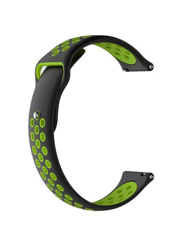 Спортивный ремешок Perfor Sport для часов Huawei Watch 2 - Black&Green Primo (333720353)