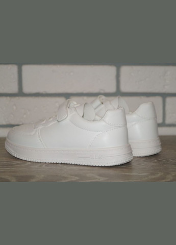 Белые демисезонные кроссовки для девочки белые ABA