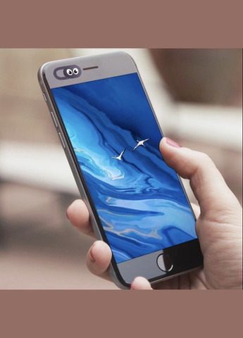 Шторка для камеры защитная на камеру смартфона планшета ноутбуку 6 шт с рисунком Чёрная Neon (341534136)