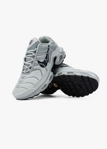 Серые всесезонные кроссовки мужские nike air max tn plus double swoosh gray | найк аир макс тн плюс серые No Brand
