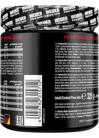 Аминокислоты Premium EAA Zero 325 g (Tropical) Weider (304030424)