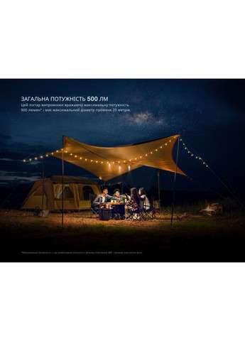 Фонарь кемпинговый CL22R, белый Fenix (353503258)