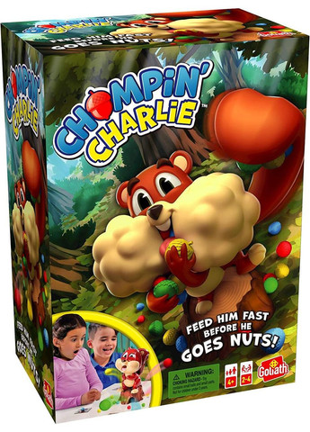Веселая настольная игра «Белка Чарли» ( Chompin' Charlie Game ) накорми белку Goliath (334714370)