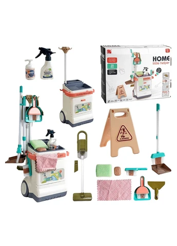 Игровой набор для уборки Clean Trolley, 20 элементов, пылесос. Multicolor (157358) Yufeng (340911135)
