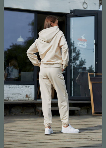 Жіночий спортивний костюм M136.3 з худі на замку і джогерами, (3-х нитка), UMON (315480796)