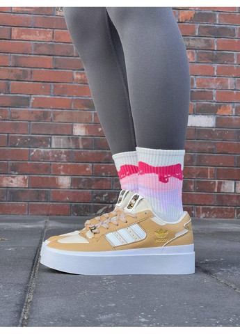 Бежеві Осінні кросівки чоловічі adidas forum bonega beige if4829 адідас форум No Brand