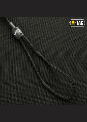 Шнур страховочный Medium комбинированый с D-кольцом черный M-TAC (315047314)
