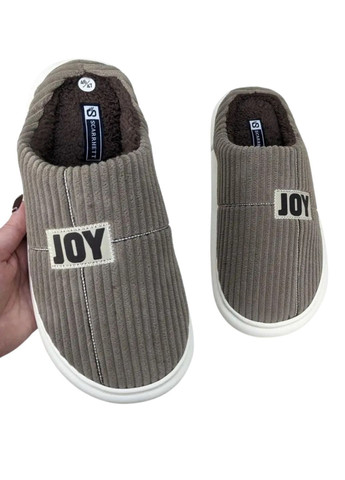 Темно-бежевые домашние тапочки мужские joy time (1439-) 46-47 Scarrhett