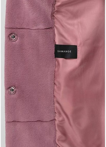 Роскошное Эко-Меховое Пальто 8291M-C Розовый SAM S Samange (367724849)