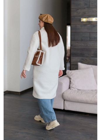 Айворі демісезонне Пальто букле баранчик однобортне MoDiva