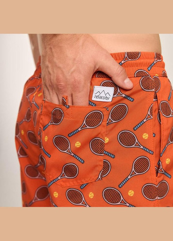 Чоловічі шорти для плавання фіолетові з принтом No Brand (346085278)