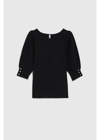 Чорний зимовий светр Moodo