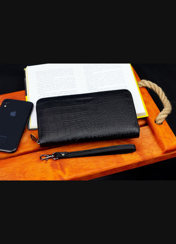 Кошелек-клатч на молнии с блоком под карточки с фактурной натуральной кожи MCJP-5901A Marco Coverna (359380888)