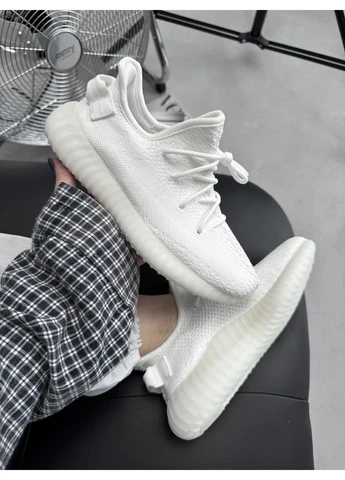 Білі літні кросівки adidas yeezy boost v2, white адідас ізі буст No Brand
