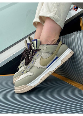 Бежеві Осінні кросівки чоловічі nike sb dunk low olive dark purple найк сб данк No Brand