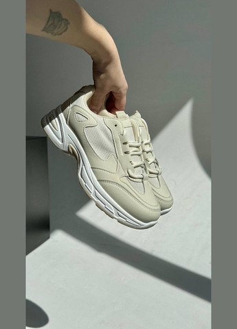 Бежевые кроссовки с массивной подошвой – прескура, стиль & комфорт No Brand бежевые (347242345)