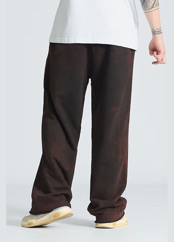 Спортивные штаны унисекс оверсайз Shamble черного цвета OGONPUSHKA (316302512)