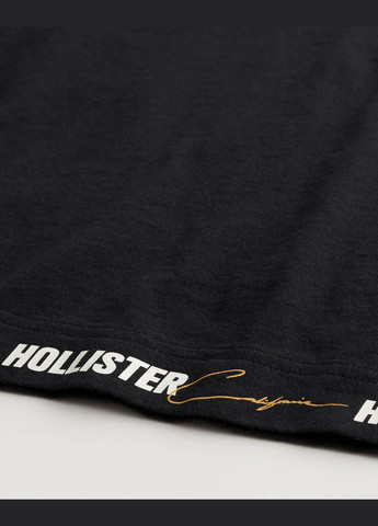Чорна футболка hc9230m Hollister