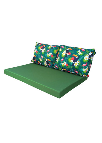 Комплект водовідштовхуючих подушок для палетдивана TOUCAN GREEN 120x80x10/120x60x20 eGarden (279784337)