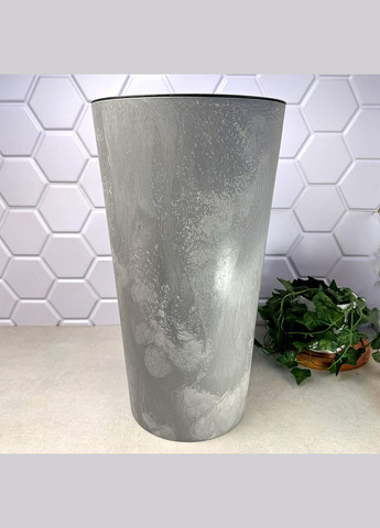 Высокий двойной горшок Лилия 25 см Бетон Lamela (329187438)