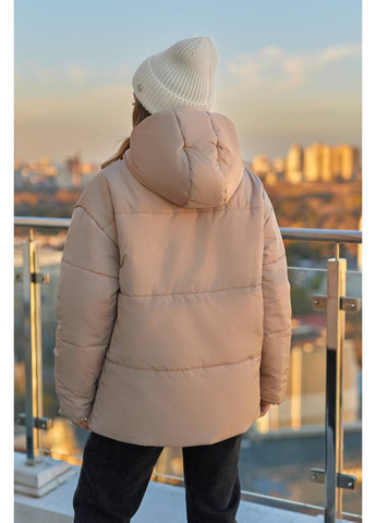 Бежева стильна зимова куртка Fashion