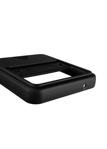 Чохол для Galaxy Flip 3 (SM-F711B) броньований з кільцем-тримачем підставкою зі шторкою на самсунг фліп 3 чорний rg1 Samsung (366232988)