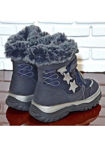 Зимові черевики для дівчинки на вовні,зимові дутики для дівчинки,зимові черевики на липучках Клібі Clibee (365699787)