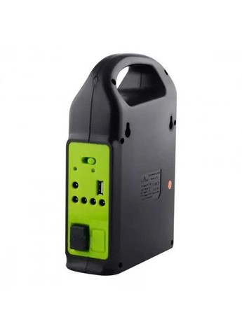 Сонячна зарядна станція для кемпінгу CL-02 Powerbank, ліхтар Solar Charging System Black VHG (334305138)