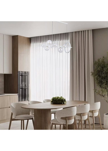 Подвесная люстра "Bubbles" на 7 ламп с прозрачными плафонами (918-LP267-7 WH+CL) No Brand (370071232)