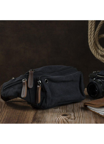 Сумка поясна текстильна 20085 Чорна Vintage (366880963)