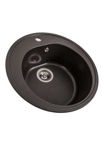 Гранитная мойка для кухни LUNA 510 матовая Темная скала Valeso (358059889)