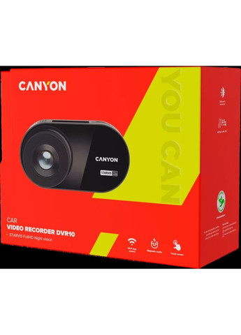 Відеореєстратор DVR10 FullHD 1080p Wi-Fi Black (CND-DVR10) Canyon (360424631)
