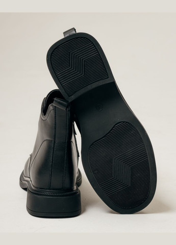 Осенние ботинки черные кожа Lifexpert