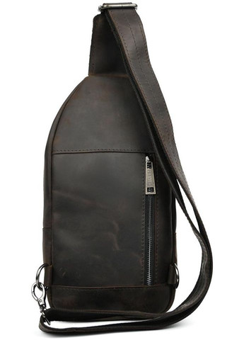 Сумка слінг через плече чоловіча шкіряна Коричневий 35676 TARWA (334285433)