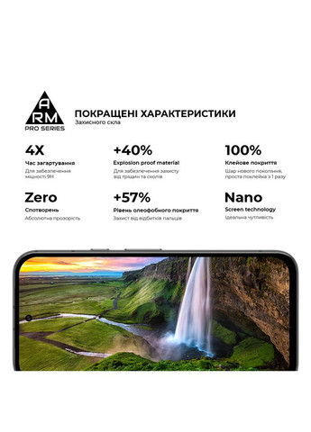 Защитное стекло Pro для Google Pixel 8a Black (ARM77800) ArmorStandart (343048020)