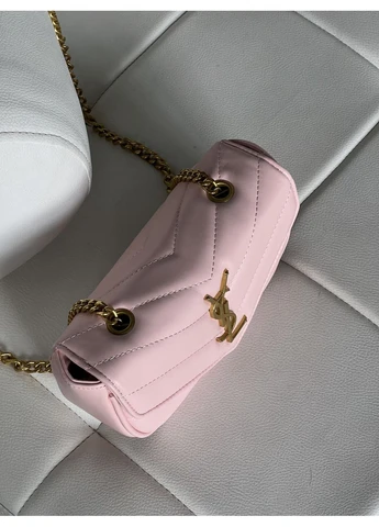 Жіноча сумка Loulou leather bag через рожеве плече Лоран Small size MDR No Brand (369935186)