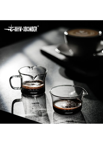 Мірна скляна ємність з подвійним носиком для еспресо Glass Measuring Cup 120 мл Мультиколор (G6588C-OS) MHW-3BOMBER (361308359)