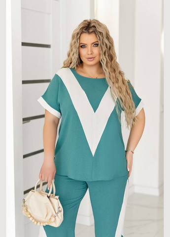 Женский костюм Двойка джинсового цвета New Trend (324219851)