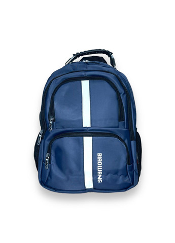 Рюкзак городской, 15 л, два отделения, фронтальные карманы, USB+2 кабели, размер 37*27*15см, синий Biao Wang (285814708)