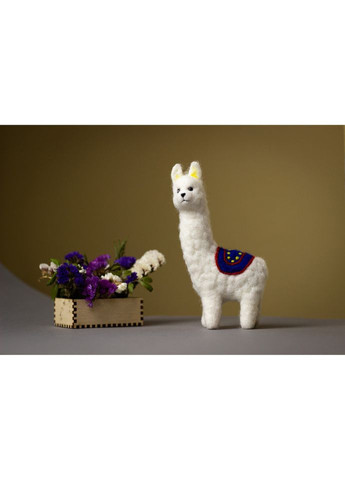 Набор для творчества "валяние игрушки "Лама" ВАЛ008 Набор для валяния из шерсти No Brand (313288096)