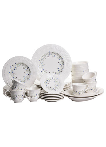 Столовый набор посуды тарелок и чашек 32 предмета на 6 персон Sophie фарфоровый, обеденный столовый сервиз тарелок YY78-5A Yiwu (369388030)